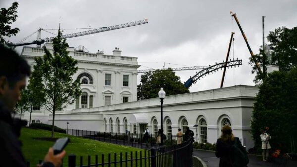 Construction has begun for UFC Freedom 250 at the White House