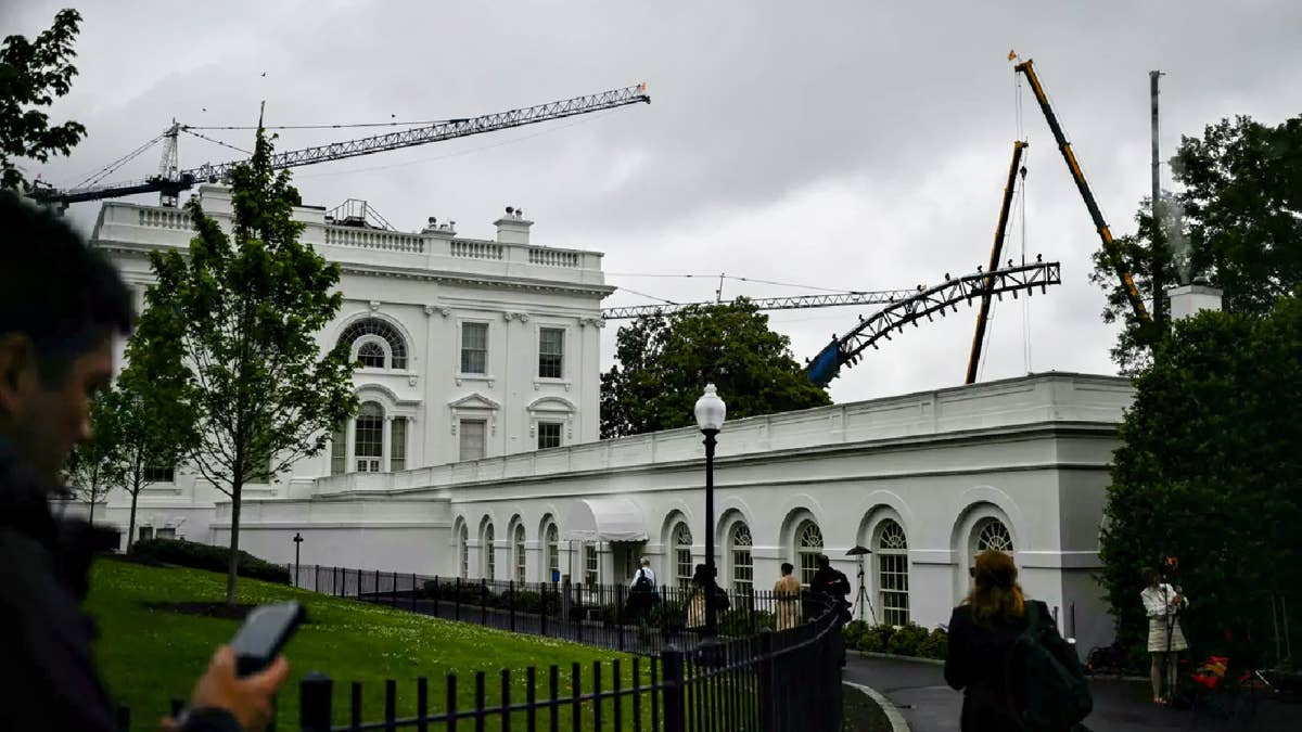 Construction has begun for UFC Freedom 250 at the White House