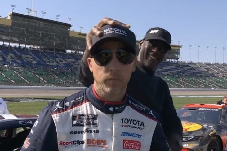 Denny Hamlin and Michael Jordan’s internal rivalry on display at Kansas