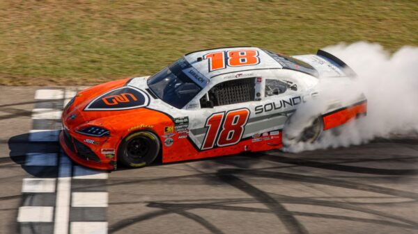 William Sawalich secures first NASCAR O’Reilly win at Rockingham