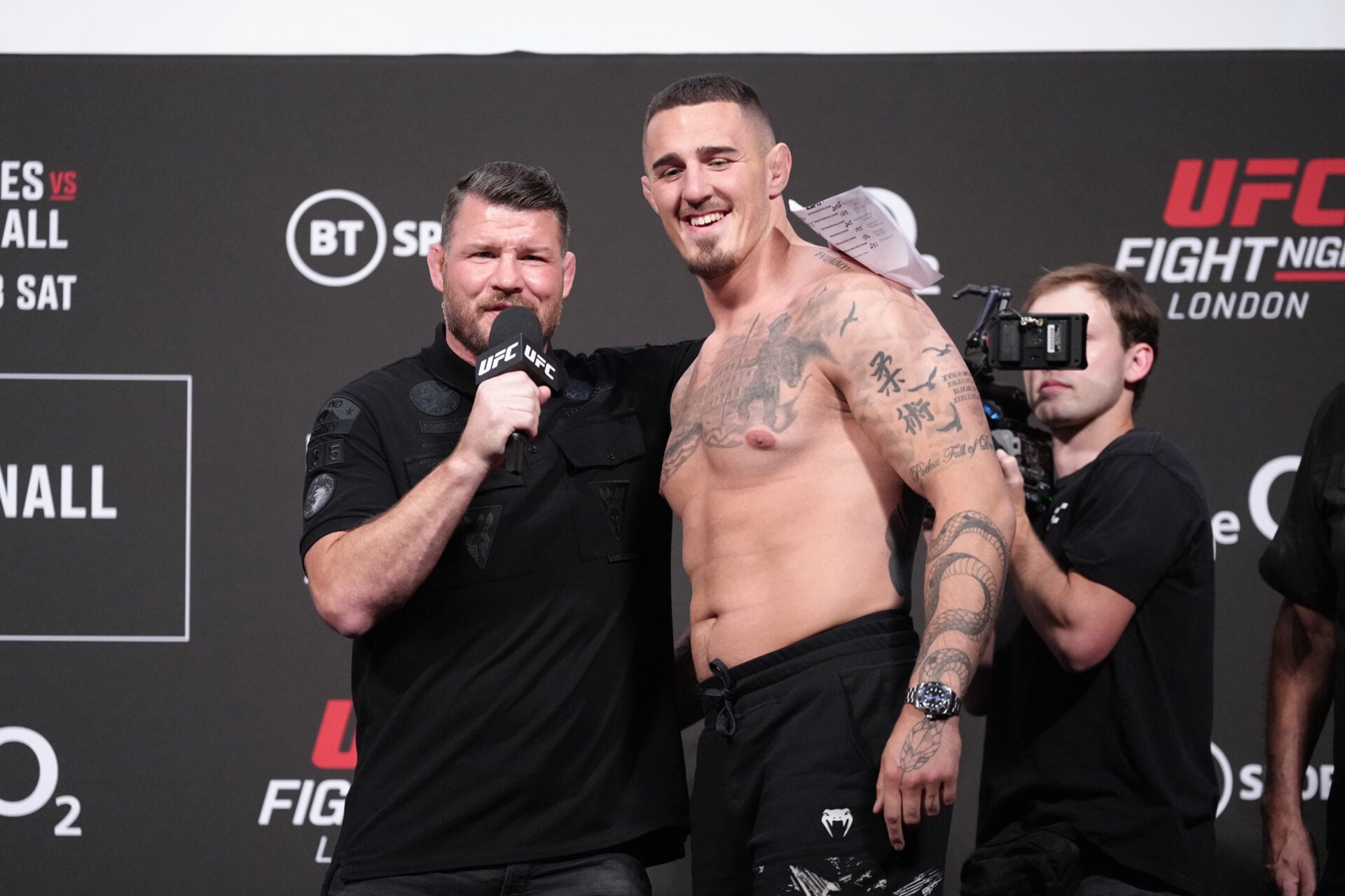 Michael Bisping told he ‘should be ashamed of himself’ for his comments about Tom Aspinall