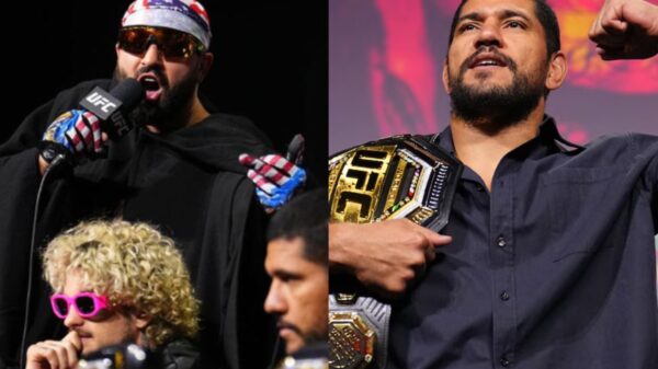 Alex Pereira remains dumbfounded by Josh Hokit’s trash talk at UFC Freedom 250 presser: “I never saw this”