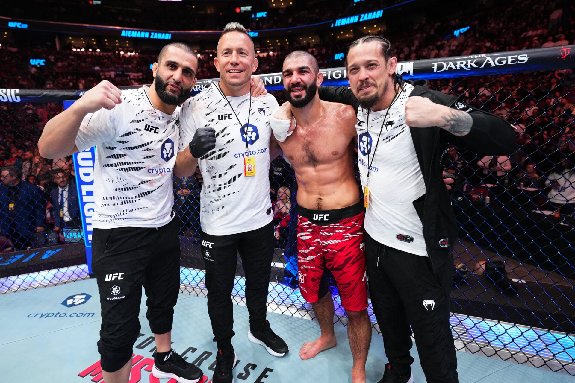 Sean O’Malley plans apology to Georges St-Pierre after beating up his teammate at UFC White House
