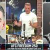 Ilia Topuria and Justin Gaethje get into heated exchange in face-to-face interview