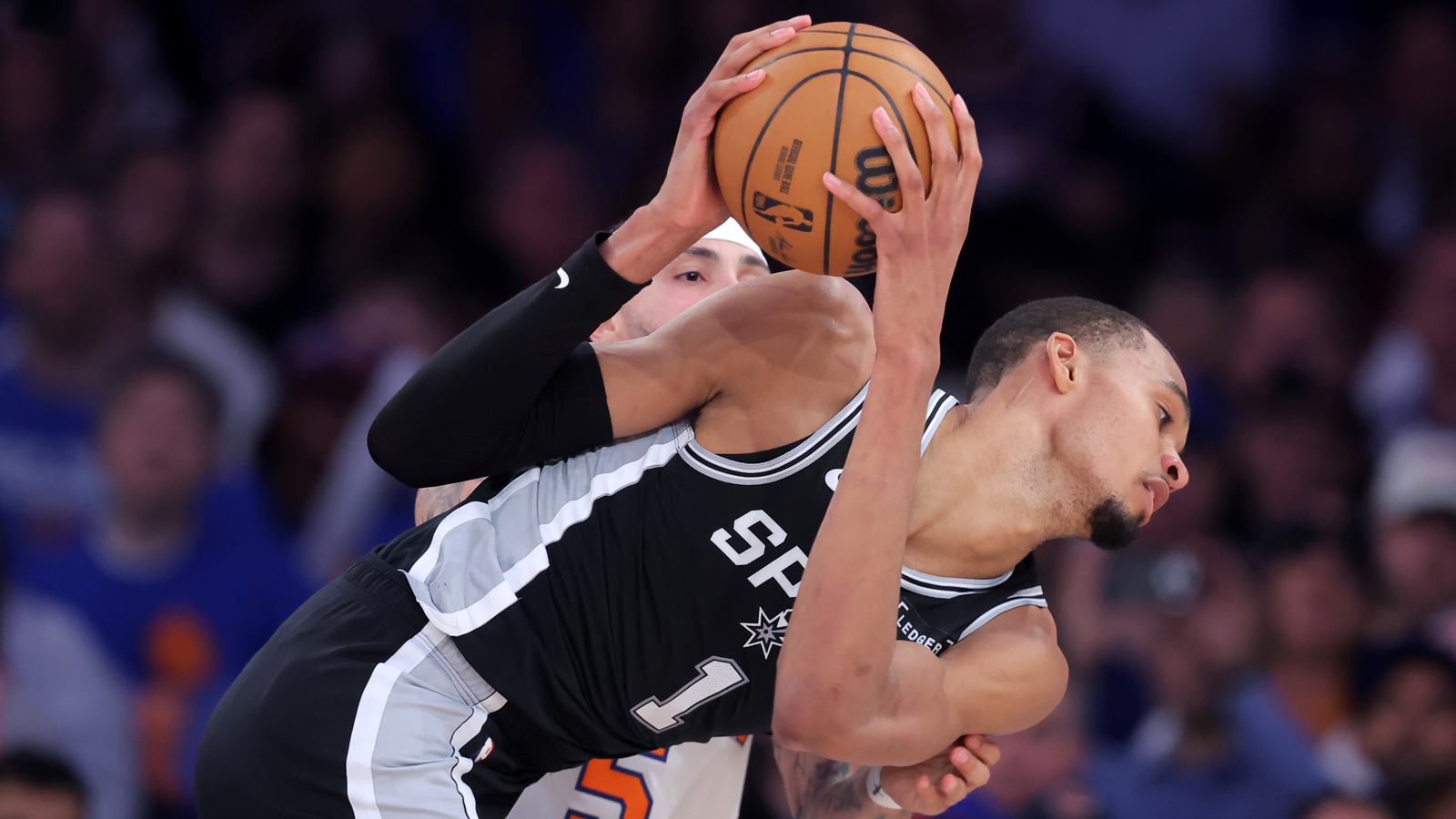 Victor Wembanyama draws the softest offensive foul on Karl-Anthony Towns in Game 4