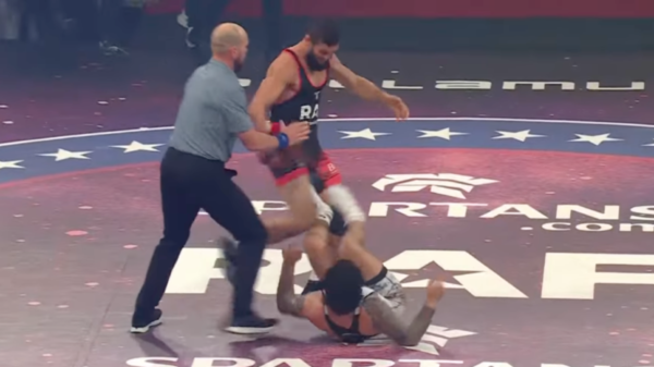 Khamzat Chimaev and Dillon Danis RAF10 match ends in mass brawl after quick win for ex-UFC champ