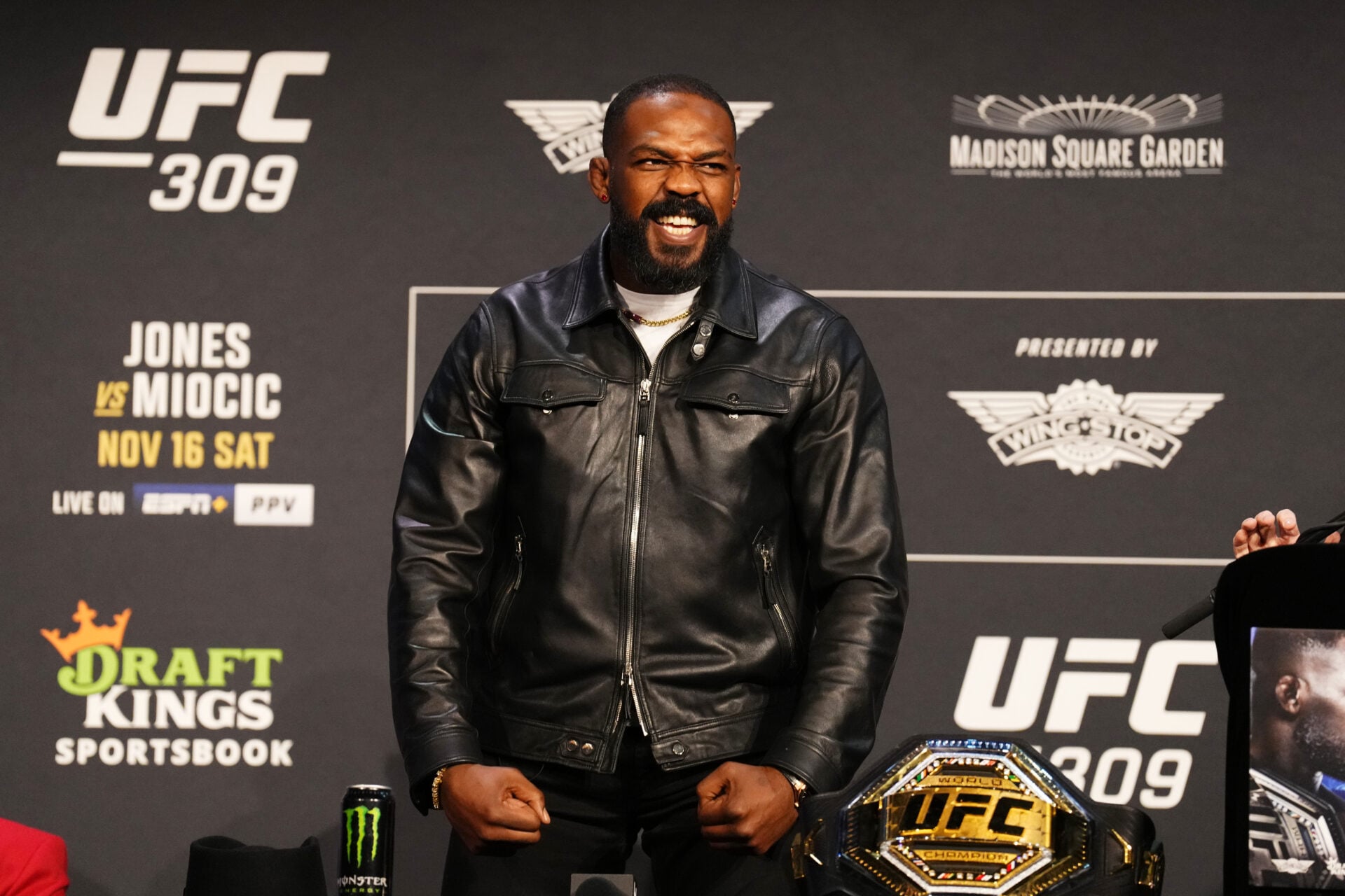 Jon Jones sends message to Ciryl Gane after watching him KO Alex Pereira at UFC Freedom 250