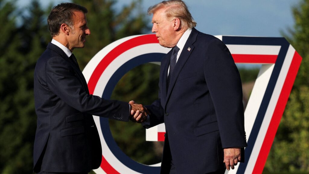 Donald Trump congratulates French President Emmanuel Macron on Ciryl Gane’s stunning White House KO