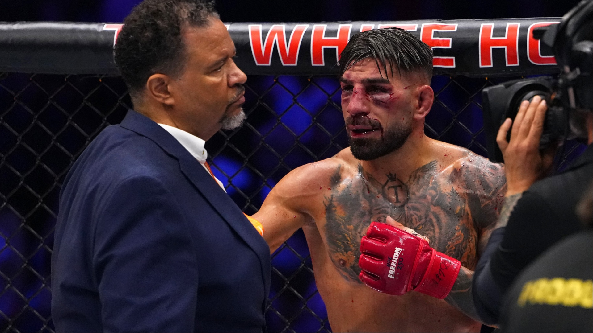 Ilia Topuria suspended 6 months for injuries suffered at UFC Freedom 250