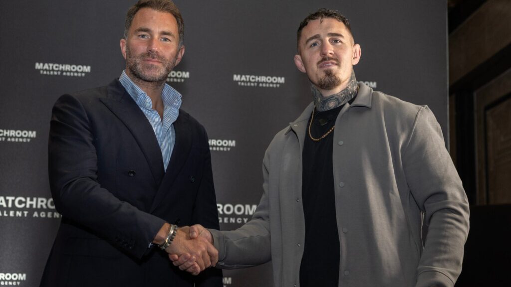 Dana White mocks Tom Aspinall’s ‘insane’ decision to sign with Eddie Hearn
