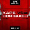 UFC Vegas 119: Kape vs. Horiguchi live results