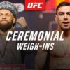 UFC Baku Ceremonial Weigh-In Video