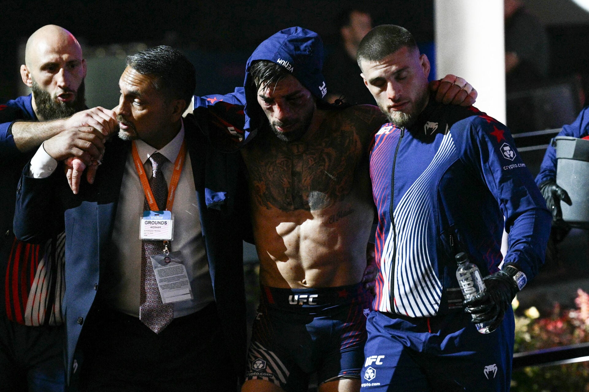 Ilia Topuria hides effects of Justin Gaethje loss in first public appearance since UFC Freedom 250