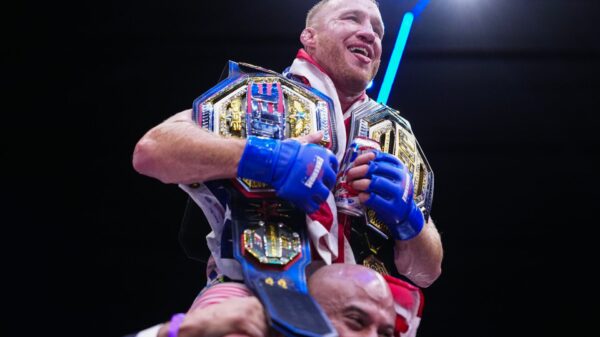 Justin Gaethje joins Conor McGregor as the second UFC fighter to receive his own custom ‘legacy’ belt
