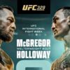 UFC 329: McGregor vs. Holloway 2 live results