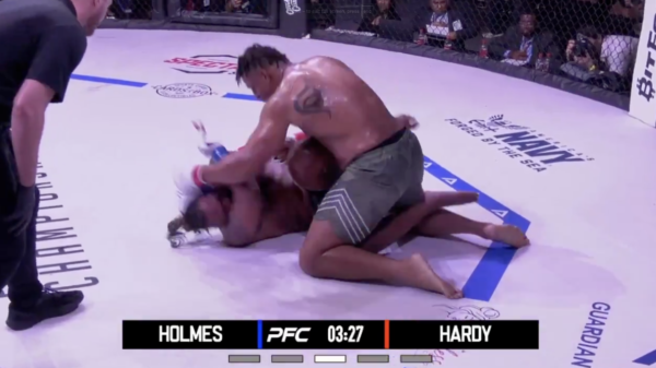 Greg Hardy defends heavyweight title with TKO win over former UFC fighter