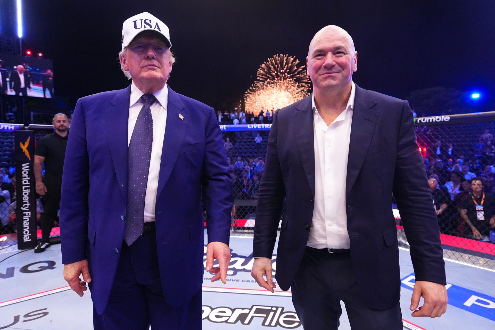 Dana White puts bounty on historic Donald Trump 1-of-1 collector’s item from UFC Freedom 250 event