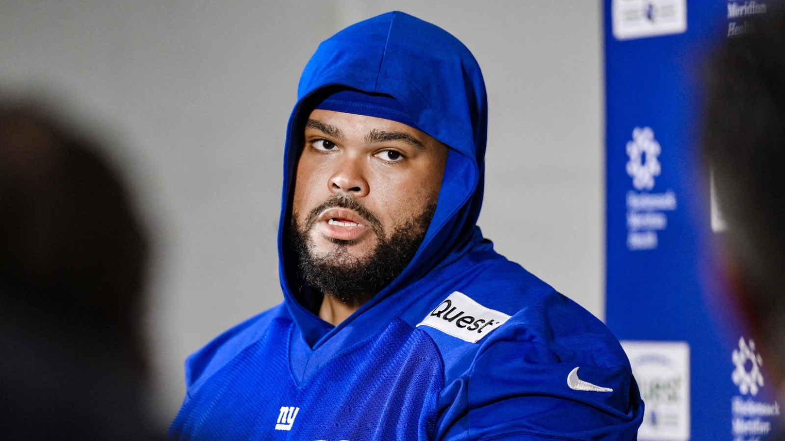 Giants OT Jermaine Eluemunor repeats bold Jaxson Dart prediction