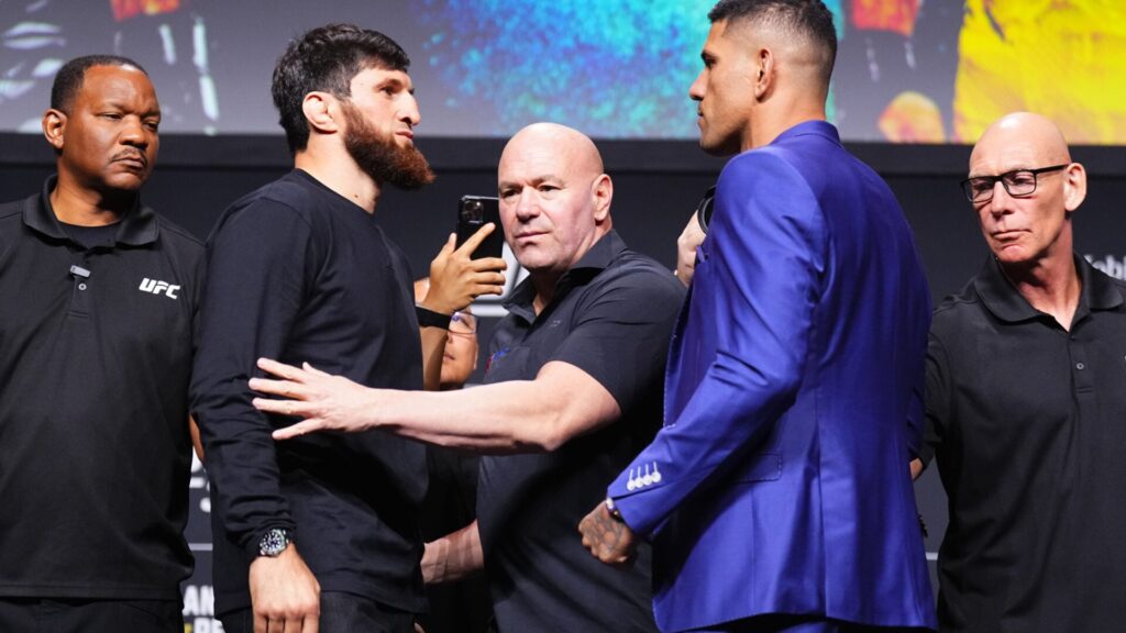 Magomed Ankalaev mocks Alex Pereira’s heavyweight KO loss after ‘Poatan’ laughs off trilogy pitch