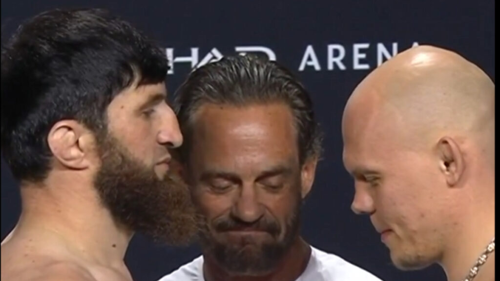 Magomed Ankalaev and Bogdan Guskov make weight ahead of UFC Abu Dhabi