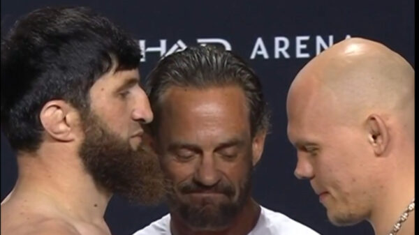 Magomed Ankalaev and Bogdan Guskov make weight ahead of UFC Abu Dhabi
