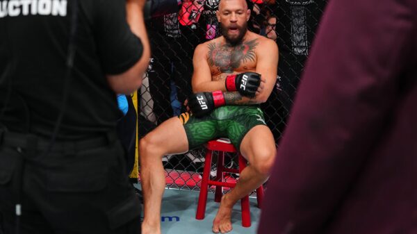 Someone just paid $5k for the stool Conor McGregor sat on moments after getting injured at UFC 329