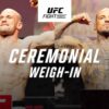 UFC Belgrade Ceremonial Weigh-In