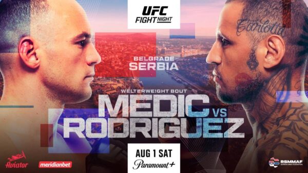 UFC Belgrade: Medic vs. Rodriguez live results