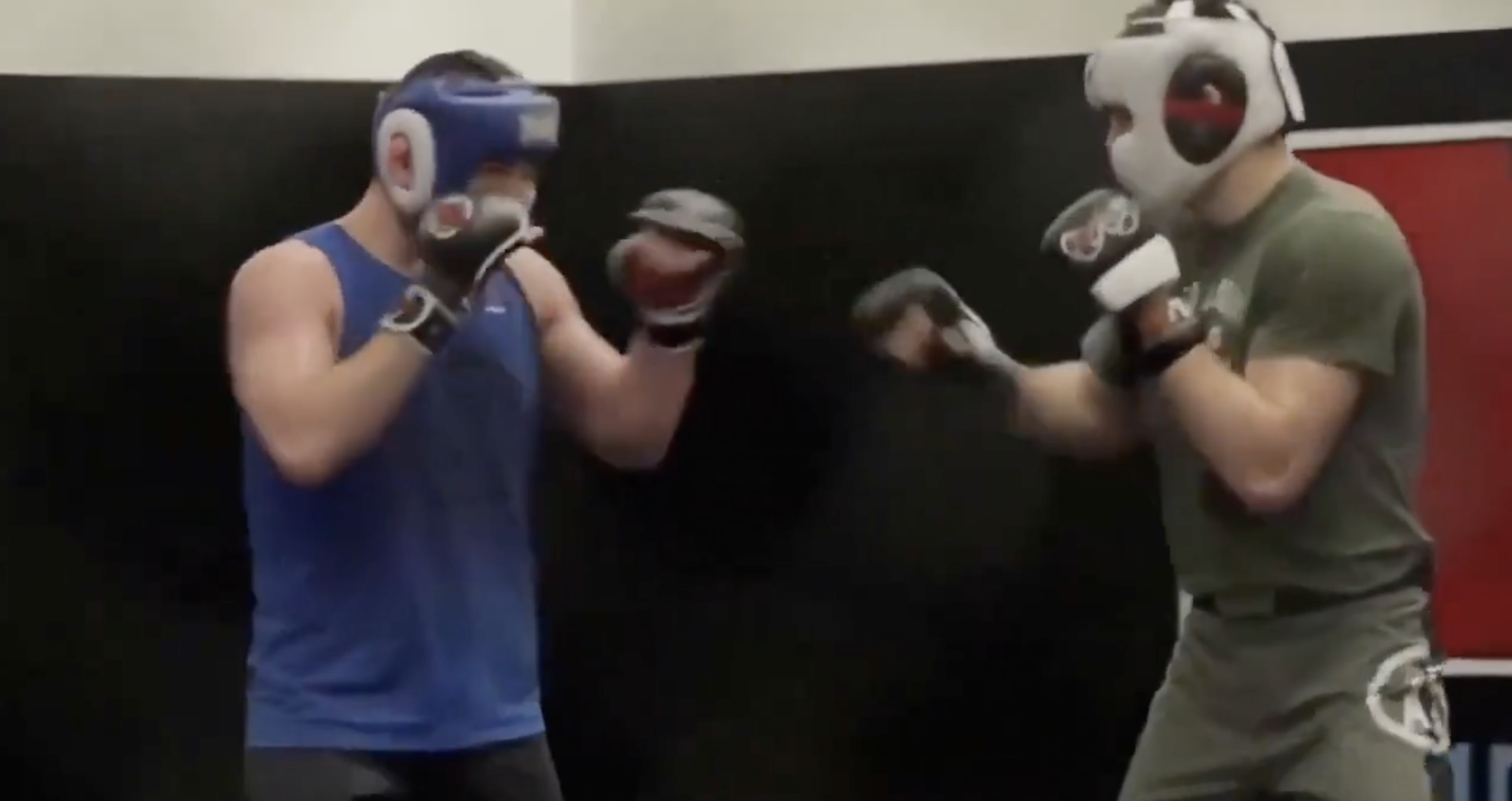 Watch Islam Makhachev’s striking-only spar with Khabib Nurmagomedov in rare footage ahead of UFC 330