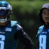 Eagles Training Camp Practice Notes: Offense out of sync as DeVonta Smith and Makai Lemon miss time