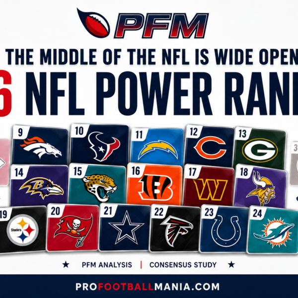 The Middle of the NFL Is Wide Open in the 2026 Power Rankings