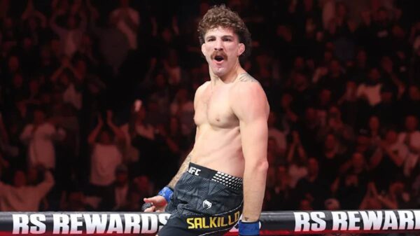 Quillan Salkilld submits Mateusz Gamrot in UFC Vegas 120 main event