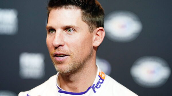Denny Hamlin Reacts as Historic Hometown Track Honors Mom Mary Lou and Late Father’s NASCAR Dedication