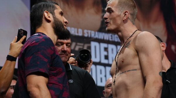 Ian Machado Garry tried to get in Islam Makhachev’s head in final UFC 330 face-off as one angle shows