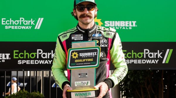 NASCAR Cup Atlanta starting lineup: Penske 1-2 with Ryan Blaney on pole