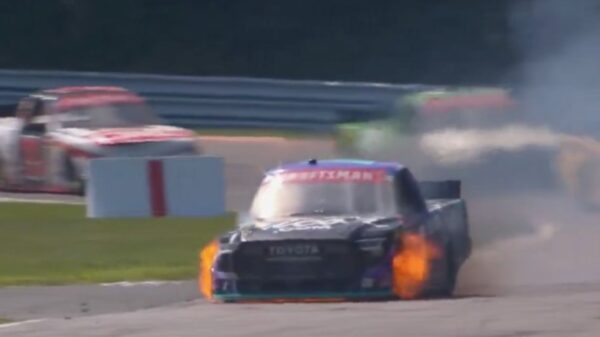 Thomas Annunziata hospitalized after NASCAR Truck fire
