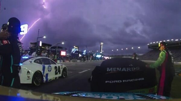 Lightning and rain stops NASCAR Cup Atlanta race just before halfway