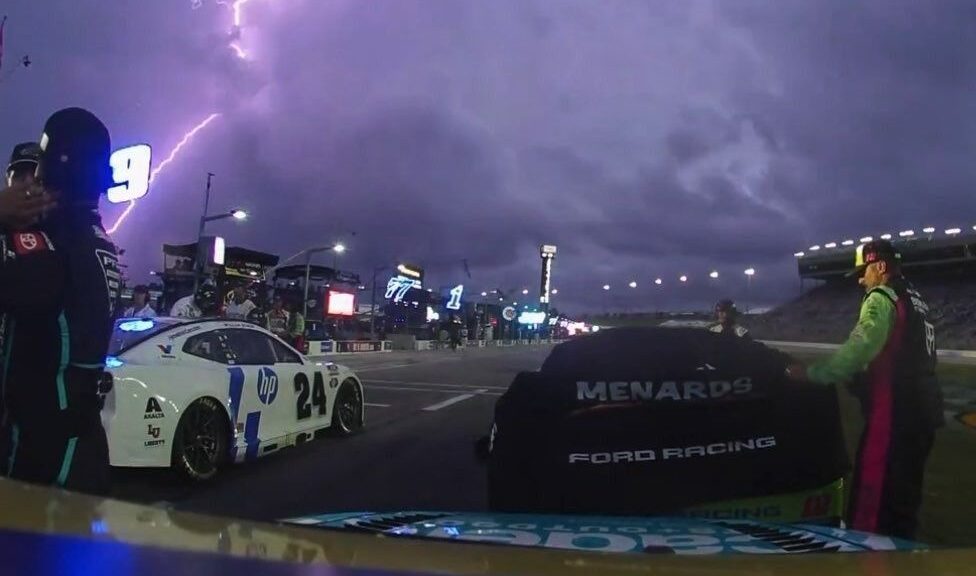 Lightning and rain stops NASCAR Cup Atlanta race just before halfway