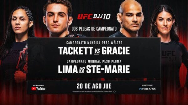 UFC BJJ 10: Tackett vs Gracie Full Event Live Stream