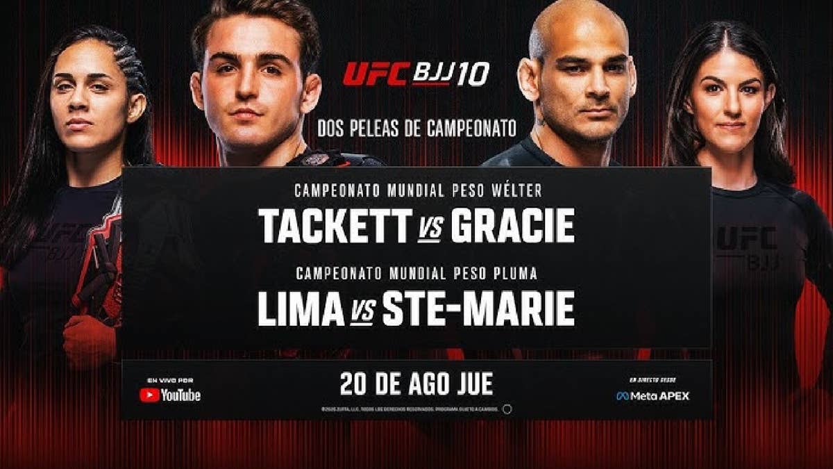 UFC BJJ 10: Tackett vs Gracie Full Event Live Stream
