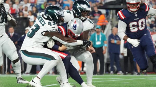Eagles-Patriots snap counts: Joshua Weru records first NFL sack in second-ever football game of his life