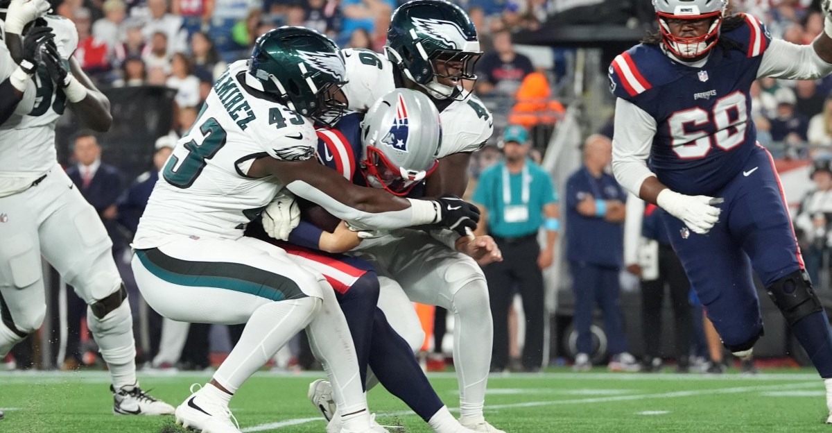 Eagles-Patriots snap counts: Joshua Weru records first NFL sack in second-ever football game of his life