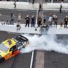 Dale Jr. apologizes and Kvapil explains controversial burnout across Indy bricks