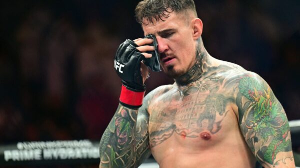 Tom Aspinall vacates UFC heavyweight title after suffering ‘further damage’ to his eye in training