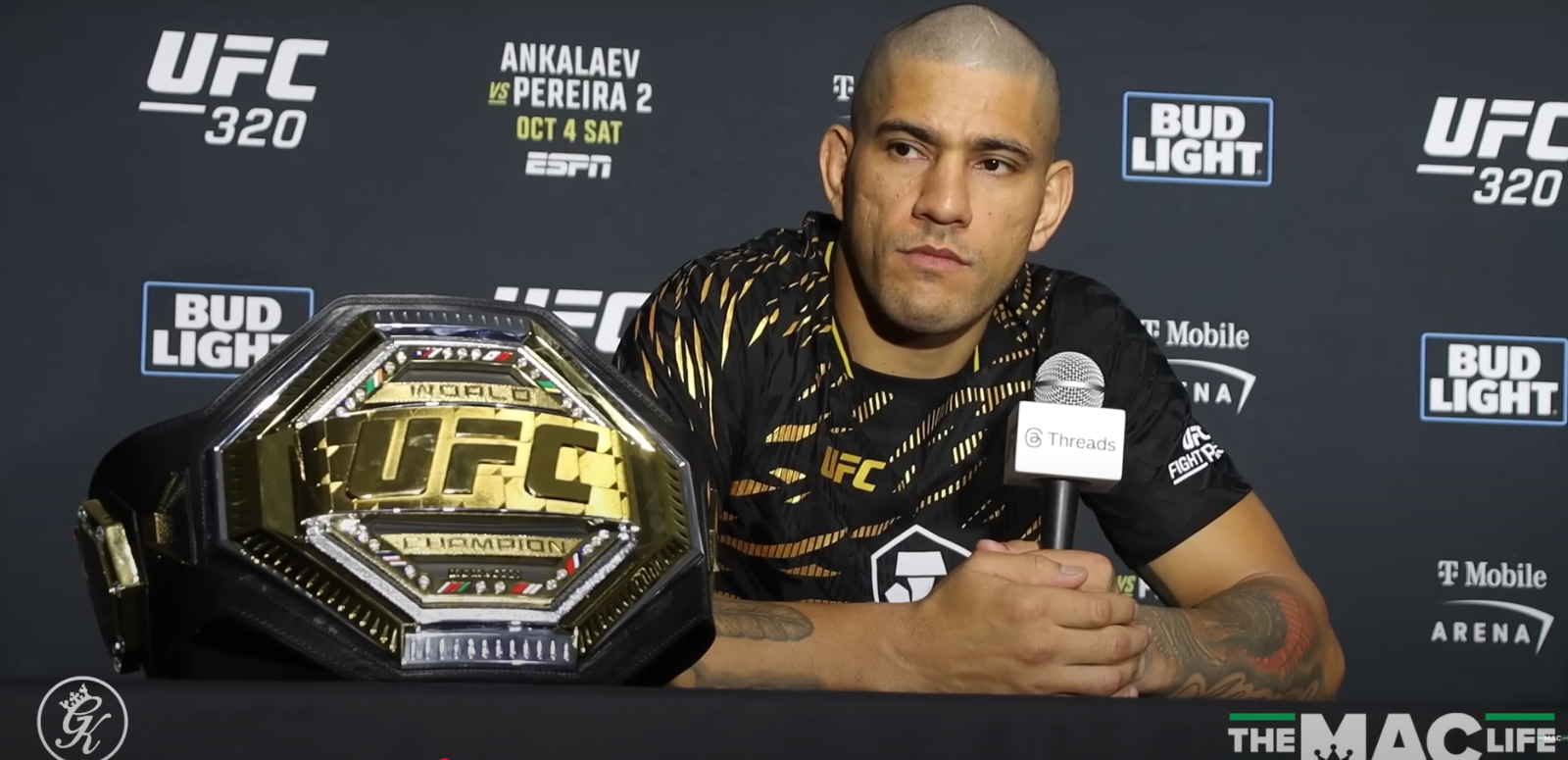 Alex Pereira mocks Ciryl Gane following UFC heavyweight title promotion