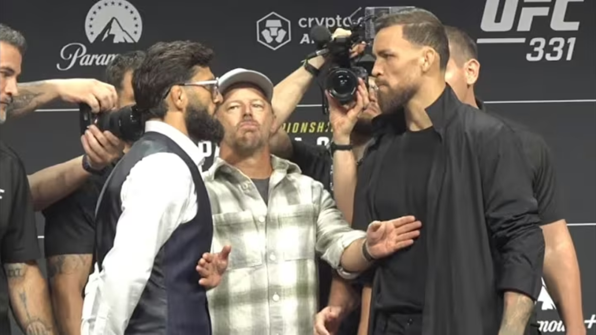 UFC 331 face-offs get heated | Video