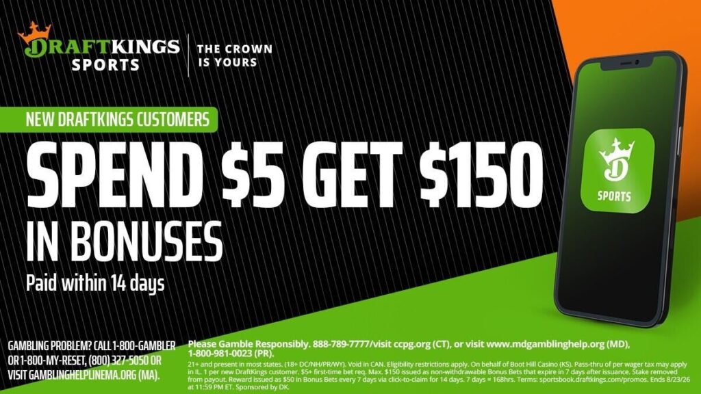 Use DraftKings promo code to get $150 in bonus bets by targeting NFL preseason, Bears-Bengals, MLB on Saturday