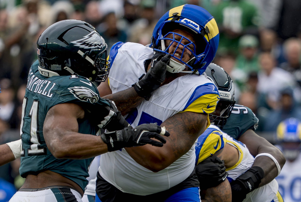 Rams Star Receives 2-Game Suspension From NFL for Punching Bills Star Bradley Chubb