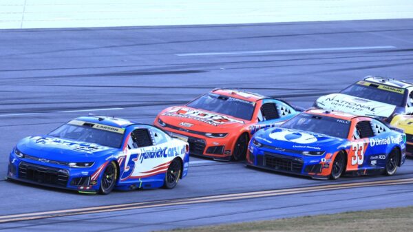 What happened to Austin Hill at the end of Talladega NASCAR Cup race?