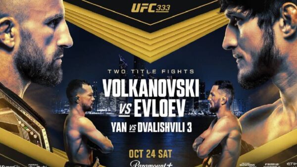 UFC 333: Volkanovski vs. Evloev live results